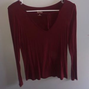 Maroon Hollister Top